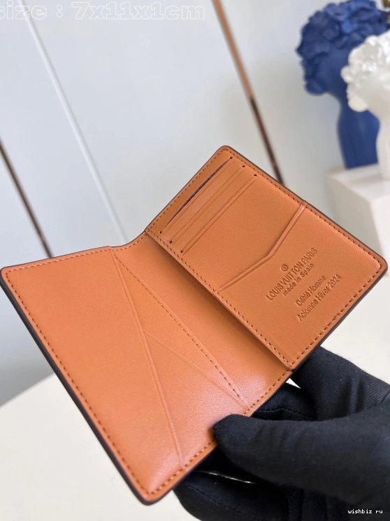 WIS Organizer-7.5*11.1*1 cm LOUIS Pocket VUITTON 0708